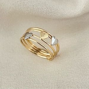 18k Gold Filled Heart Ring
